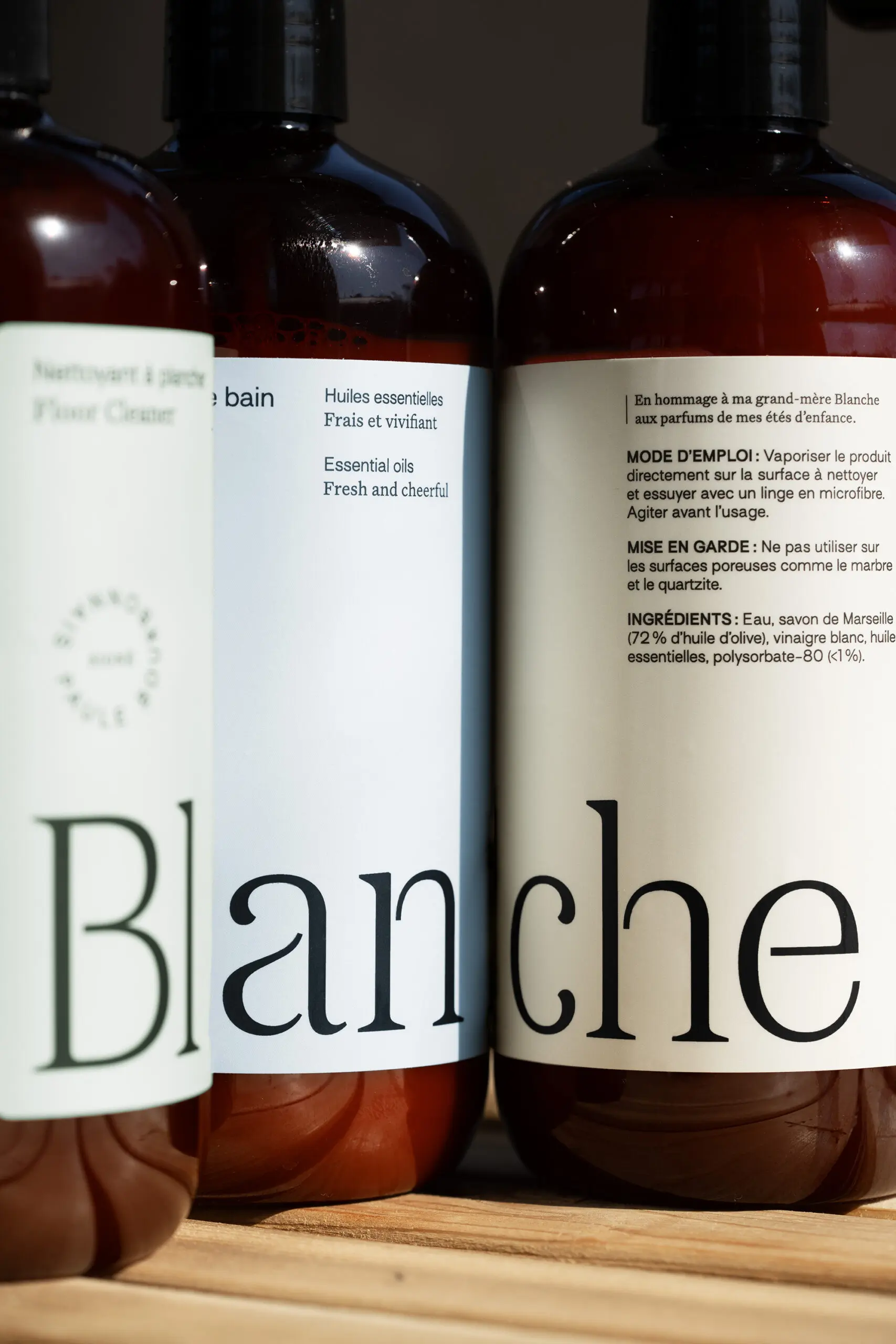 Les produits nettoyants naturels Blanche